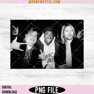 Chris Farley Tupac Shakur Kurt Cobain Png