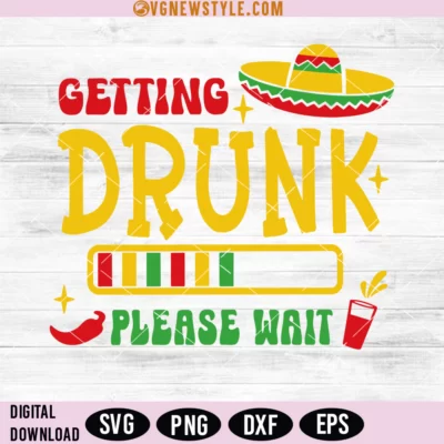 Cinco De Mayo Getting Drunk Svg