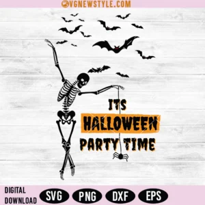 Dancing Skeleton Halloween Svg