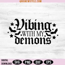 Vibing With My Demons Svg