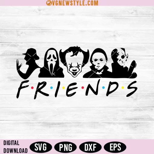 Friends Horror Character Svg