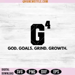 God Goals Grind Growth Svg
