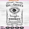 Han And Chewie's 12 Parsec Smugglers Whiskey Svg