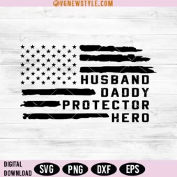 Husband Daddy Protector Hero Svg