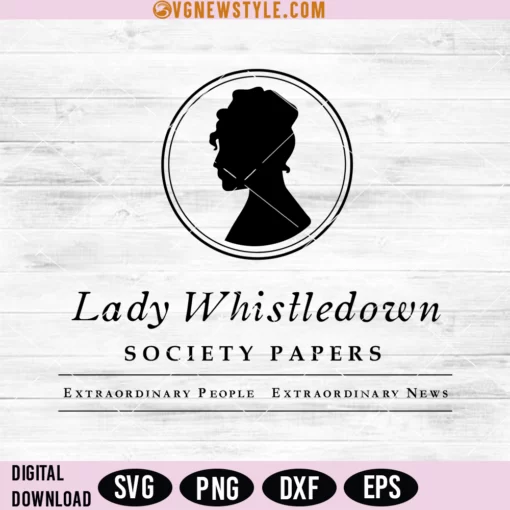 Lady Whistledown Society Papers Svg