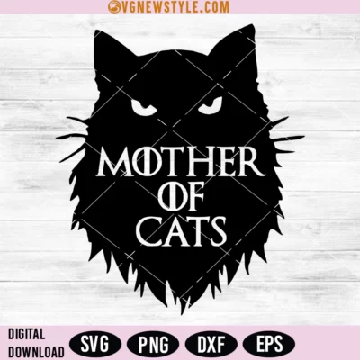 Mother of Cats Svg