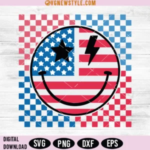 America smiley face Svg