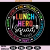 School Lunch Hero Squad Svg