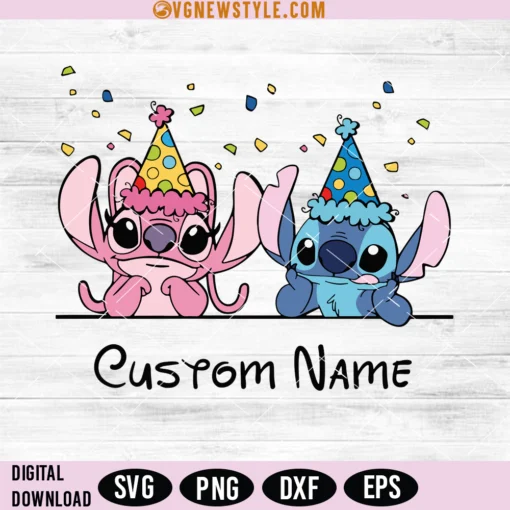 Stitch Birthday Svg