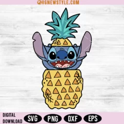 Stitch Pineapple Svg