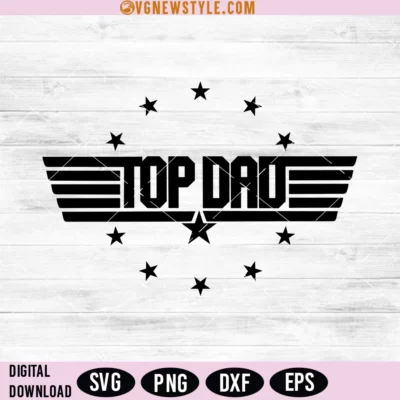 Top Dad Svg