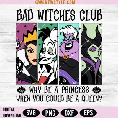 Bad Witches Club Svg