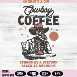 Cowboy Coffee Western SVG