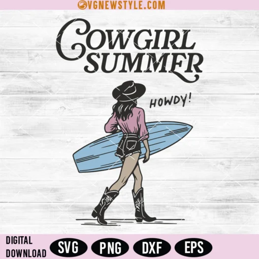 Cowgirl Summer Svg
