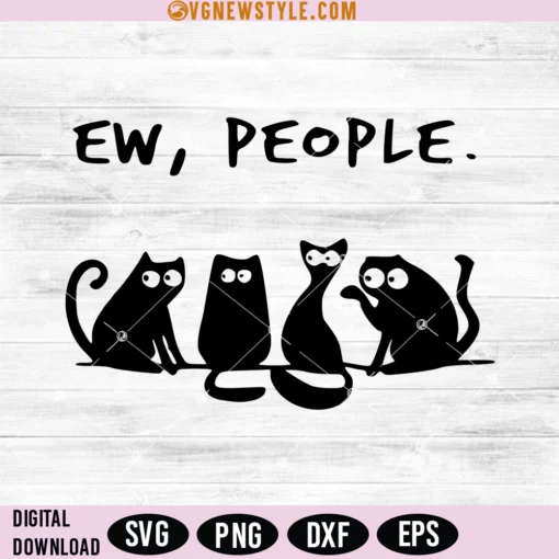 Ew People Cat SVG Png