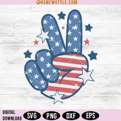 Groovy 4th of July Svg