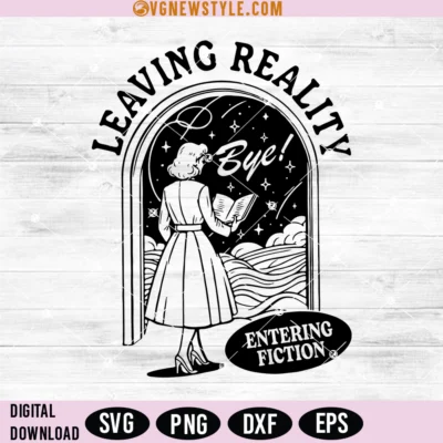 Leaving Reality Entering Fiction Svg