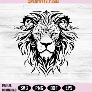 Majestic Lion Head Svg Png