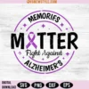 Memories Matter Fight Against Alzheimer's Svg