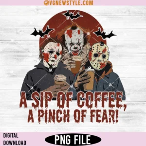 Retro Halloween Coffee Png