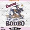 Rodeo 90s Graphic Cowboy Png