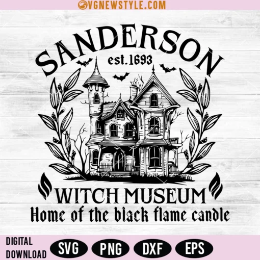 Sanderson Witch Museum Svg Png