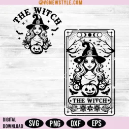 The witch tarot Svg Png