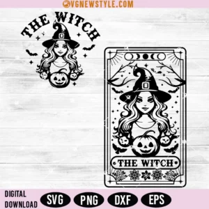 The witch tarot Svg Png