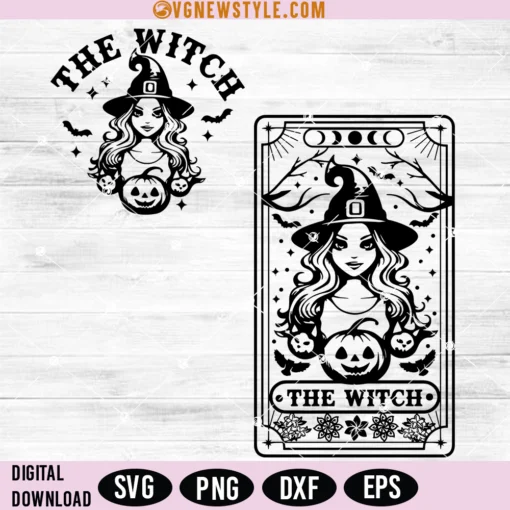 The witch tarot Svg Png