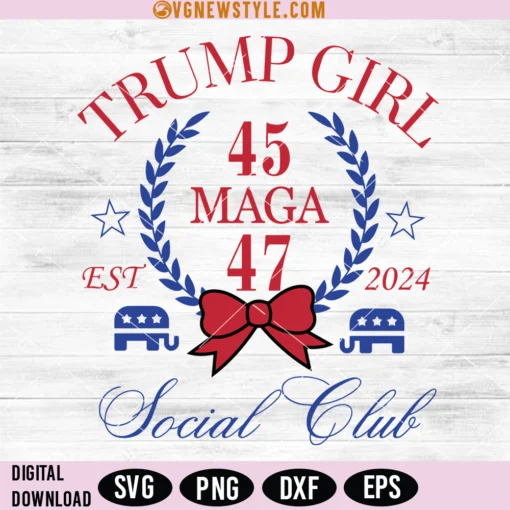 Trump Social Club Svg