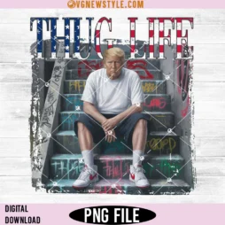 Viral Thug Life President Png Design