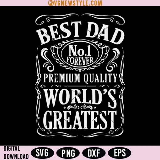 World's Greatest Best Dad Svg