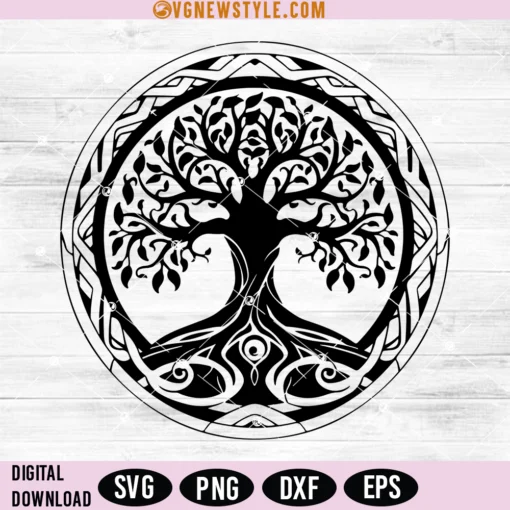 Norse World Tree Svg Png