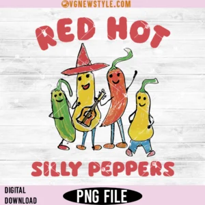 Red Hot Silly Peppers Png, Food Png, Digital Downloads
