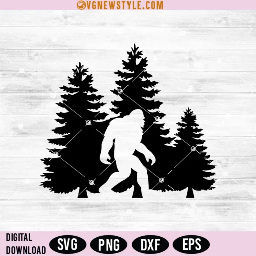 bigfoot clipart svg