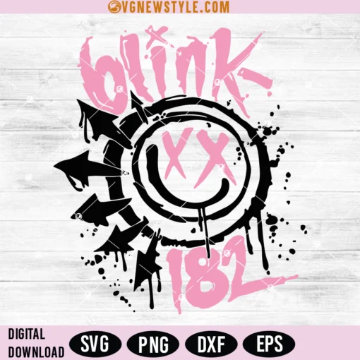 Blink 182 Smile Svg