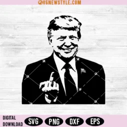 Donald Trump Middle Finger Funny Svg