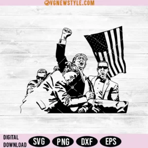 Donald Trump Survives Svg, Trump 2024 SVG, Png, Digital Downloads