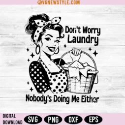 Don't Worry Laundry Svg