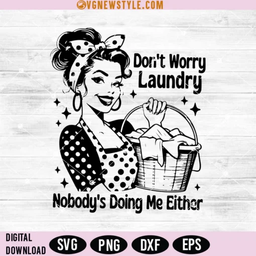 Don't Worry Laundry Svg