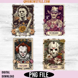 Horror Characters Tarot Card Bundle