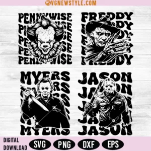 Horror SVG Bundle, Halloween Horror SVG, Png, Digital Downloads