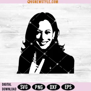 Kamala Harris SVG PNG, Kamala Harris Silhouette, Digital Downloads