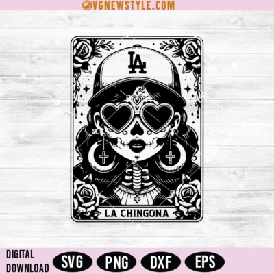 La Chingona Tarot Card Svg Png