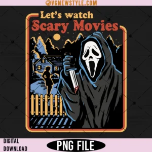 Let's Watch Scary Movies Png