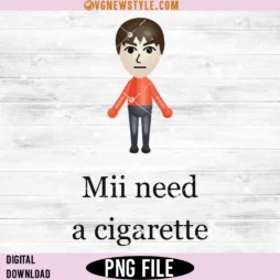 Original Mii Need A Cigarette Png