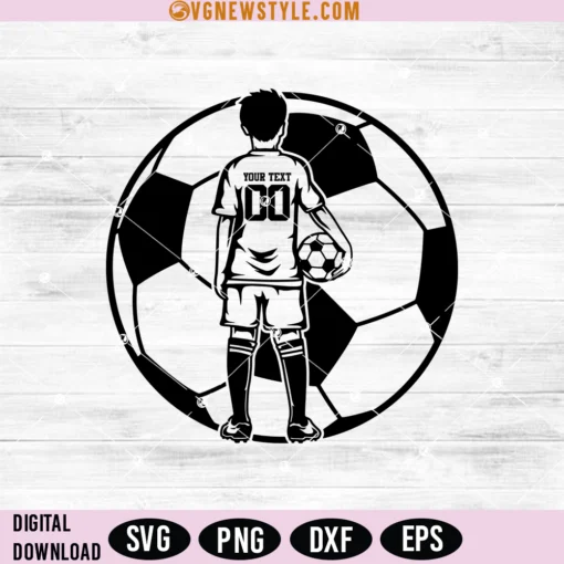 Soccer Kid Player Svg