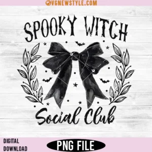 Spooky Witch Social Club Png