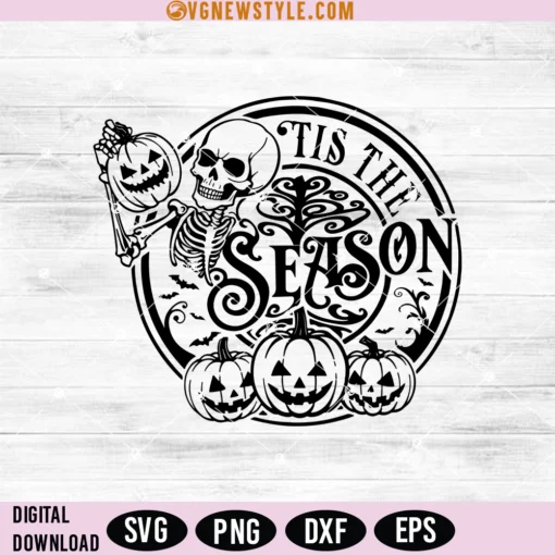 Tis the Season Halloween Design Svg