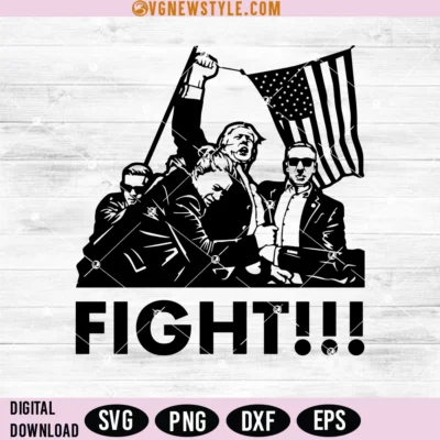 Trump Fight Svg